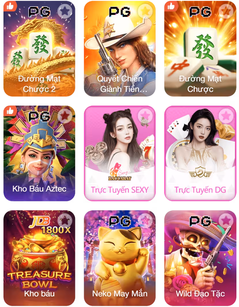 Các trò chơi hot tại 18333P